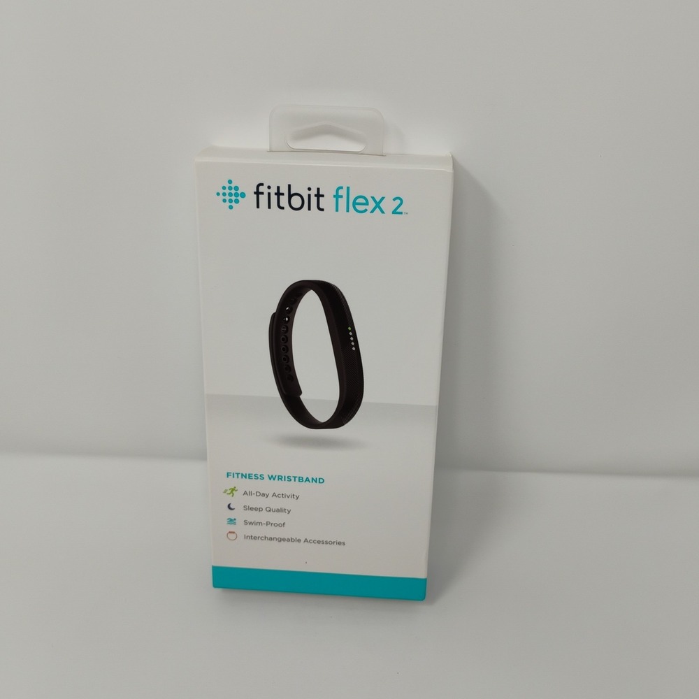Fitbit Flex 2 Black Fitness Wristband Removable Activity Tracker - Sealed Box